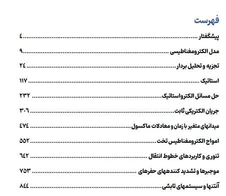 فهرست مطالب